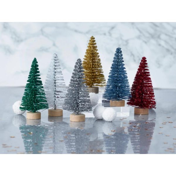 Robin Reed Silver Pine Trees Handmade Christmas Crackers – 6 Pack Discount