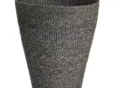 Design Ideas Melia Wastebasket – Black Jute For Discount