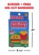 Boo-Boo Buddies Burger and Fries Bandages For Sale