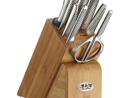 Global Classic 10-Piece Takashi Knife Block Set Online Sale