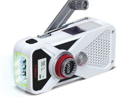 FRX2 Emergency Hand Crank Weather Alert Radio with LED Flashlight + Phone Charger Supply