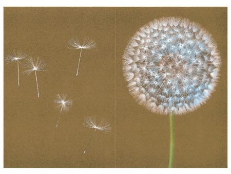 Caspari Dandelion – Blank Inside Card – 1 Card & 1 Envelope Fashion