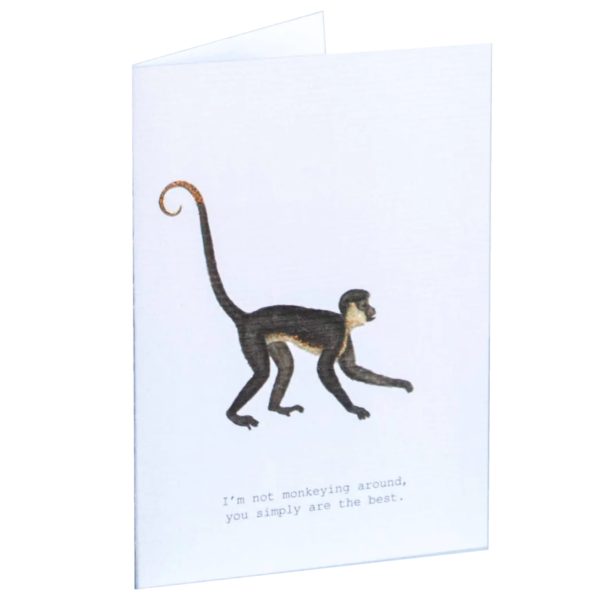 Monkeying Around Glitter Greeting Card – 3.5  x 5  Discount