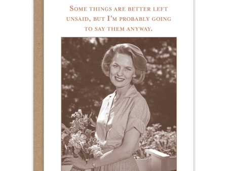 Shannon Martin Card – Better Left Unsaid For Sale