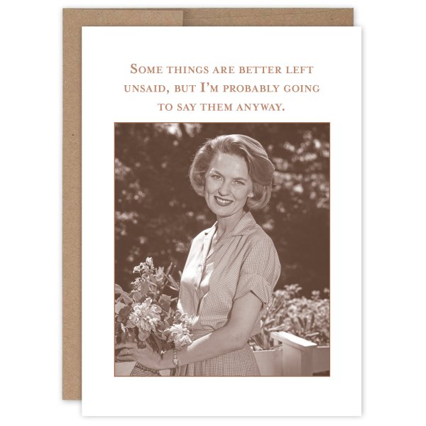 Shannon Martin Card – Better Left Unsaid For Sale