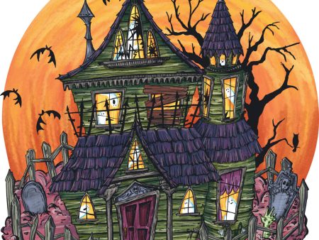 Haunted House Die-Cut Paper Placemats - 12 Per Package Fashion