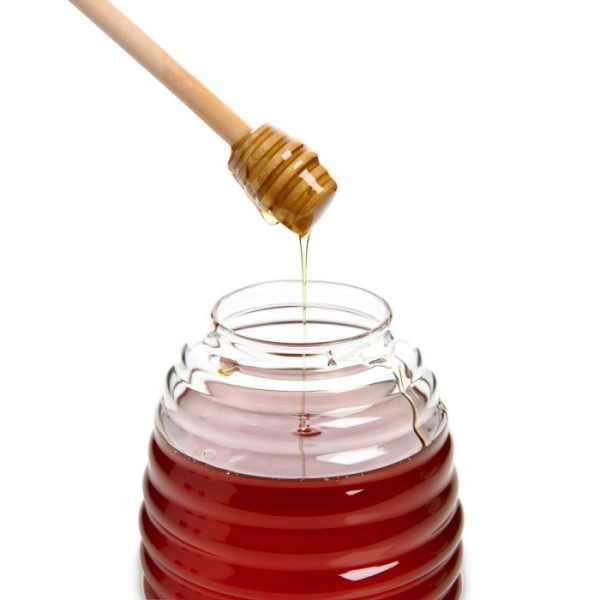 Glass Honey Jar with Lid and Honey Dipper on Sale