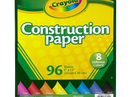 Crayola Construction Paper – Assorted Colors 96 Sheets Fashion