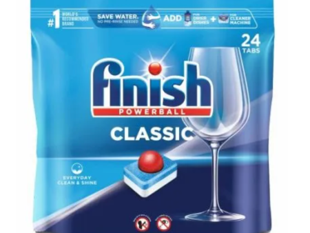 Finish Classic Powerball - Dishwashing Tablets - Pack of 24 Online Sale