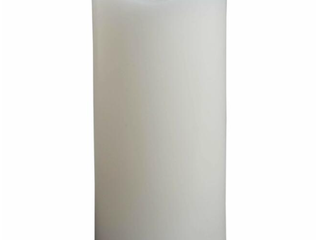 Wax Pillar Candle With Flickering LED Flame – Ivory – 6” x 3” Discount