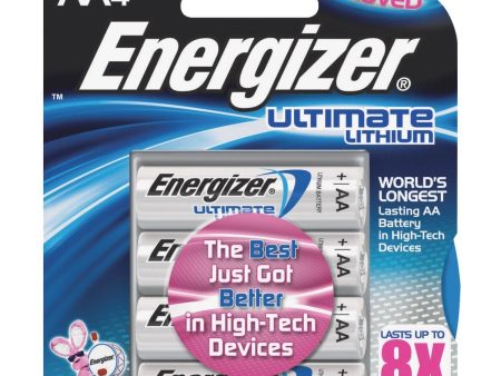 Energizer Ultimate Lithium AA Batteries – 4 Pack For Sale