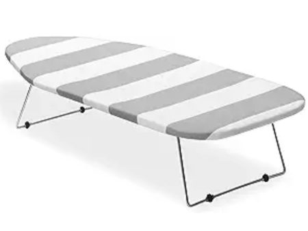 Tabletop Ironing Board With Scorch Resistant Stripe Cover – 12  x 29  – UPPER EAST SIDE DELIVERY ONLY Online Hot Sale