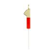 Caspari Gold-Dipped Die-Cut Number Candle – Red –  1  Online