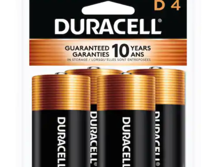 Duracell 1.5V Coppertop Alkaline D Batteries – 4pk Discount