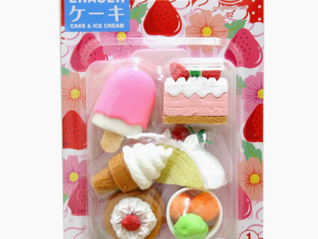 Cake And Ice Cream Puzzle Piece Erasers – Set of 7 Online Hot Sale