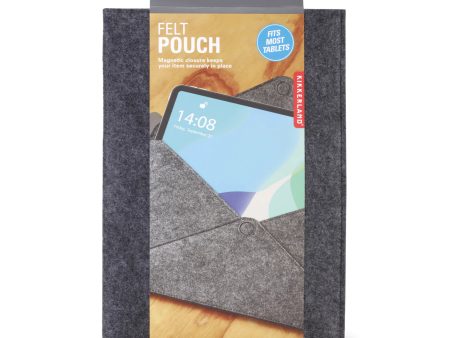 Kikkerland Medium Felt Pouch – Fits Most Tablets Online Hot Sale