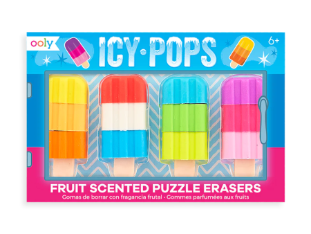 Icy Pops Puzzle Scented Erasers – Set of 4 Online now